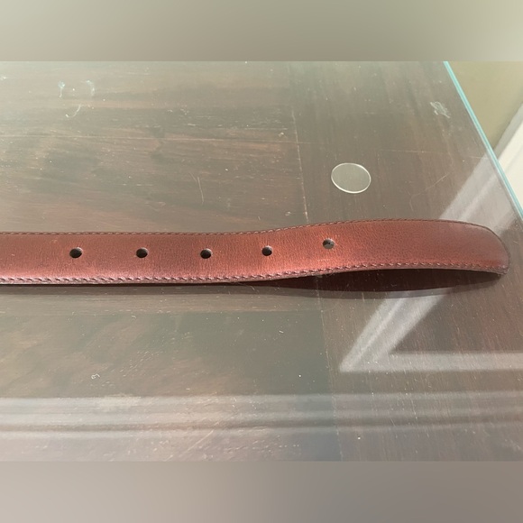 Yves Saint Laurent Vintage Brown Leather Belt - Picture 3 of 10